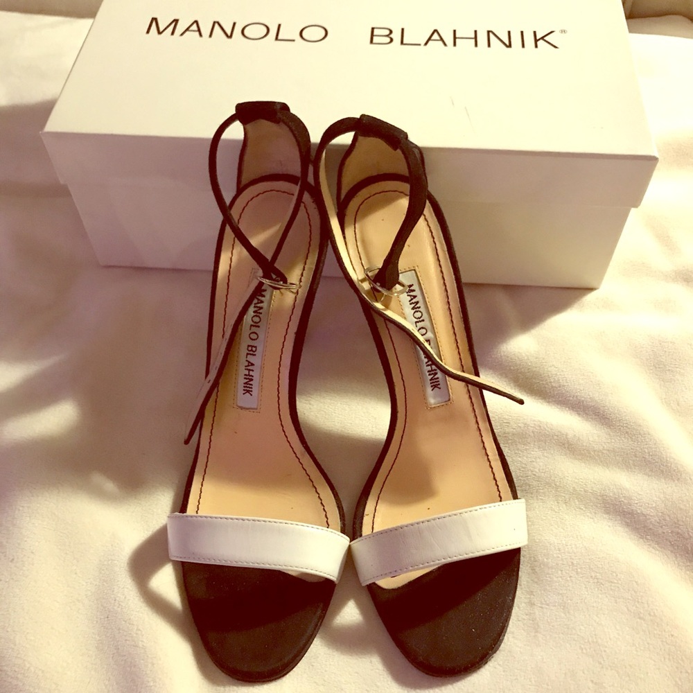 Manolo Blahnik Chaos Bi-color Sandals